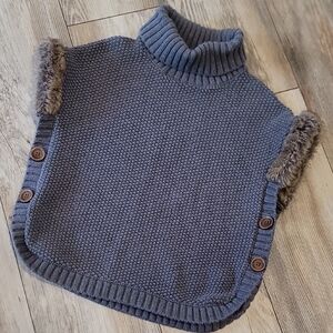 Lovely Girls Knit Poncho